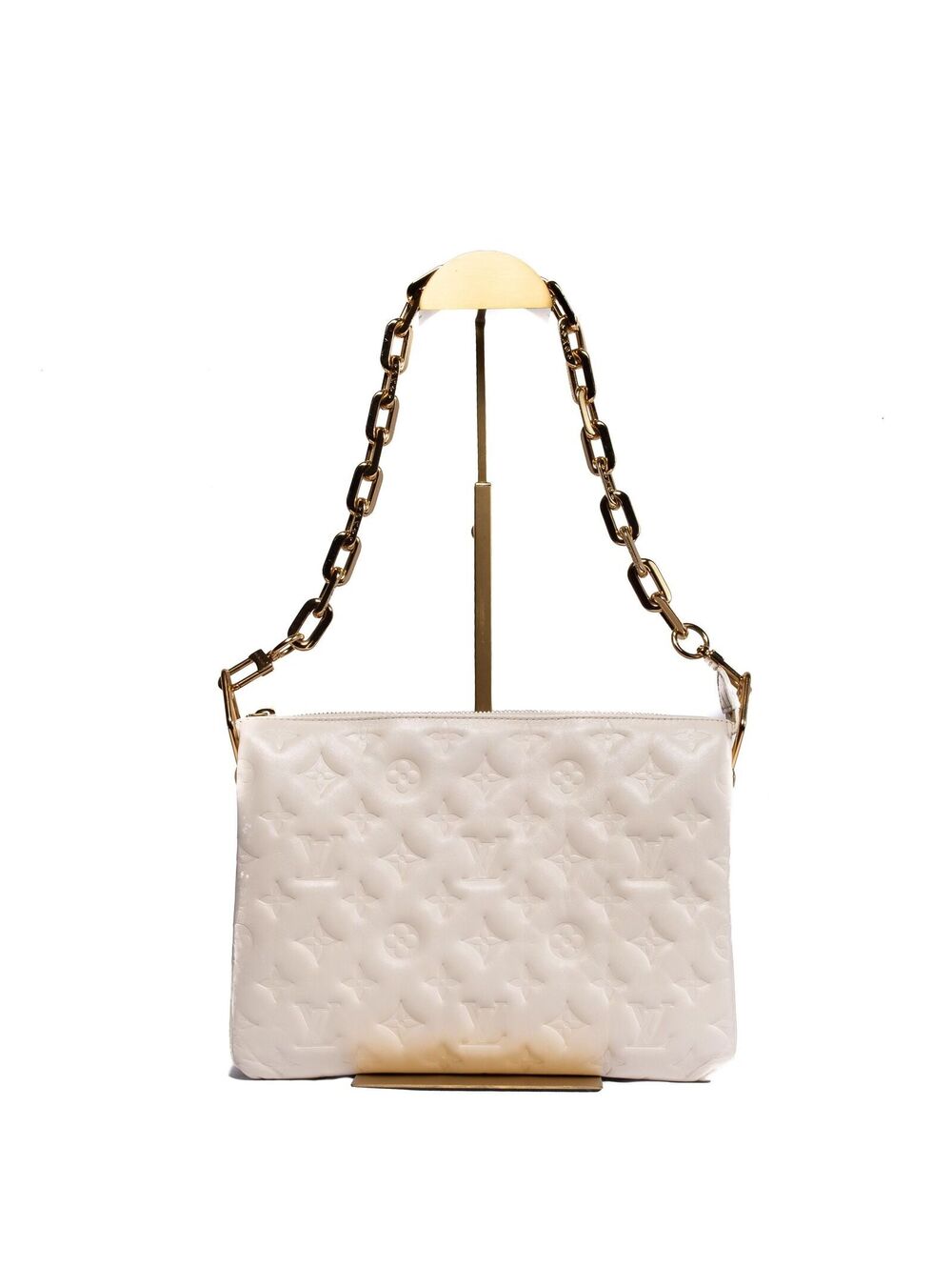 Louis Vuitton LV White Medium Coussin